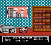 une photo d'Ã©cran de Hammerin Harry sur Nintendo Nes
